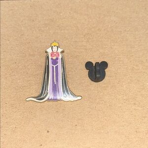 Disney Evil Queen Pin with Purple and Black Cloak